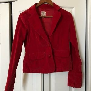 Tulle corduroy blazer